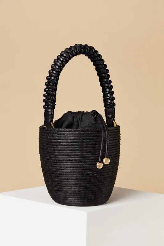 Woven Handle Lunchpail / Black sold by Cesta Collective