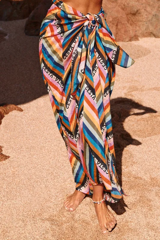 Pareo / Rainbow Chevron sold by Cesta Collective