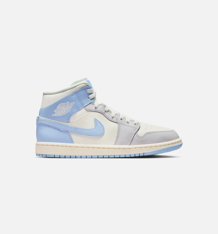 Air Jordan 1 Mid Womens Lifestyle Shoe - Psychic Blue/Neutral Grey/Sail sold by Nice Kicks Retail