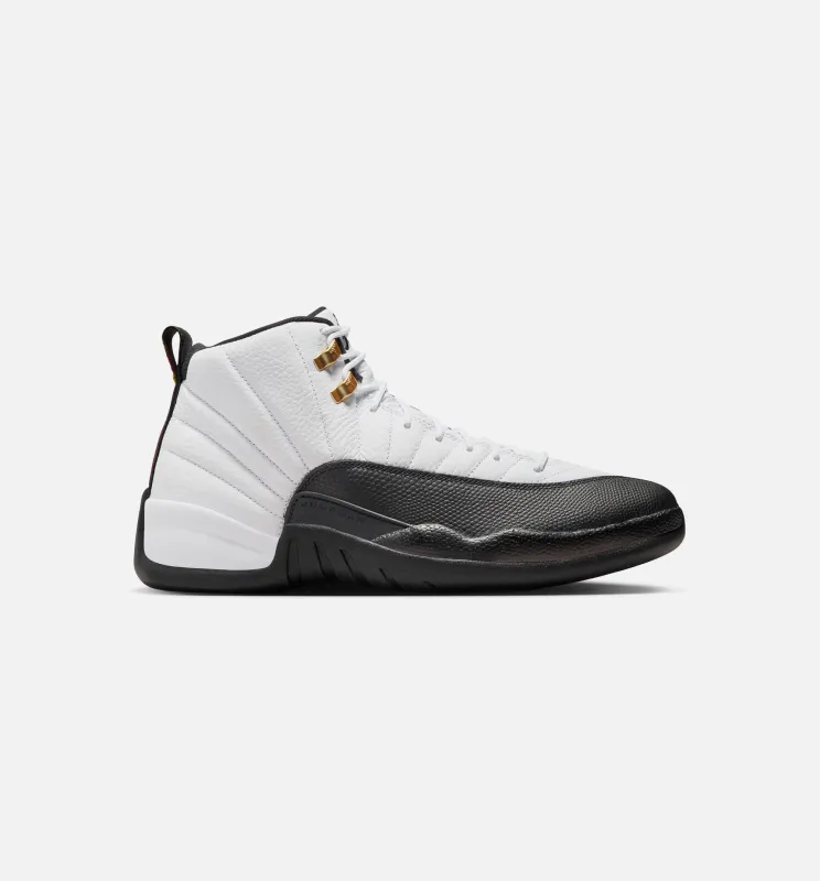 Air Jordan 12 Retro Taxi Mens Lifestyle Shoe - White/Black/Taxi sold by Nice Kicks Retail