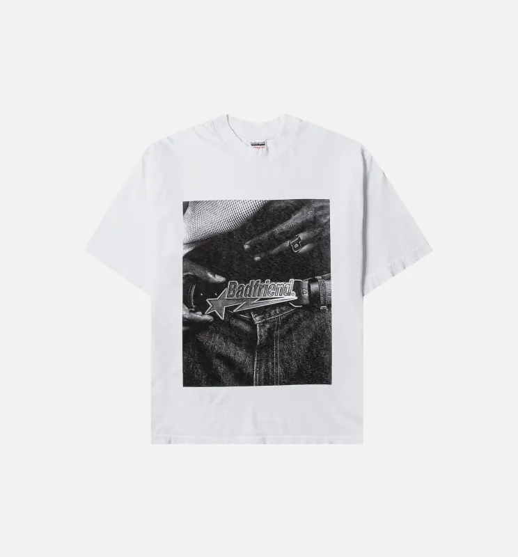 Star Logo Photo Mens Short Sleeve Shirt - White made by Nice Kicks Retail