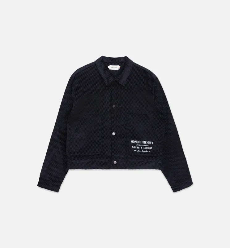 Cord Button Up Mens Jacket - Black made by Nice Kicks Retail