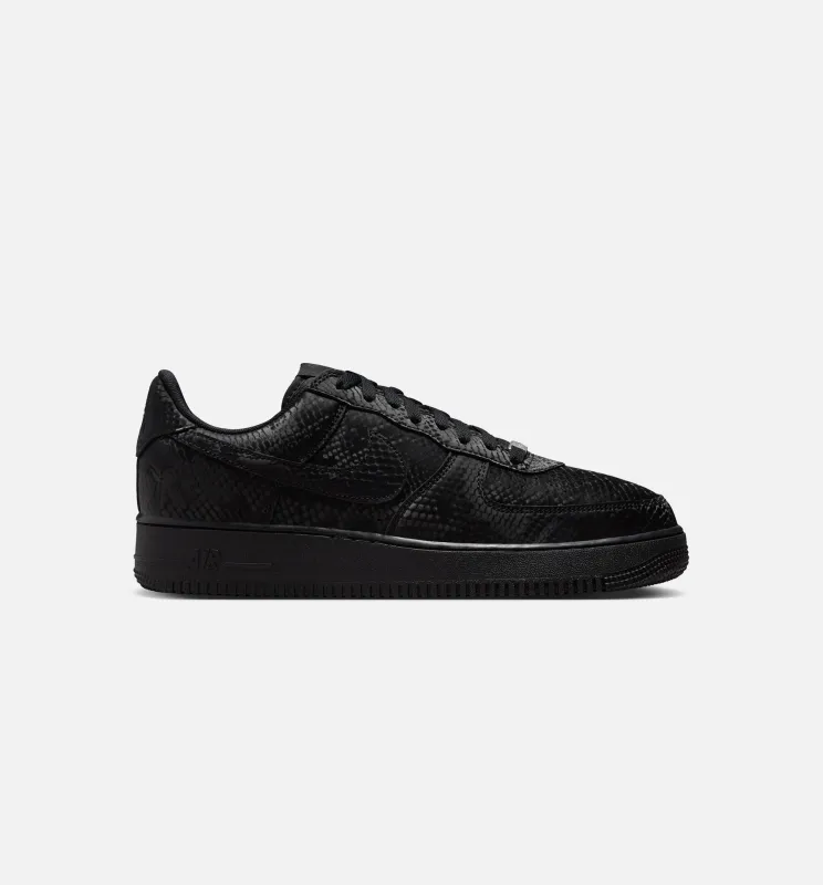 Kobe Air Force 1 Low Triple Black Mens Lifestyle Shoe - Black/Black sold by Nice Kicks Retail