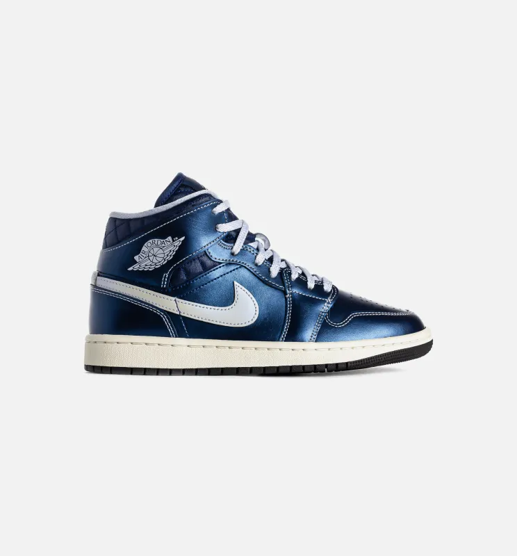 Air Jordan 1 Mid SE Womens Lifestyle Shoe - Black/Coconut Milk/Hot Lava/Ghost made by Jordan