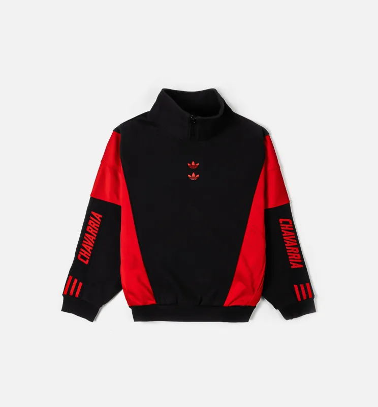 Willy Chavarria x Adidas Watsonville Mockneck Mens Jacket - Black/Red made by Adidas