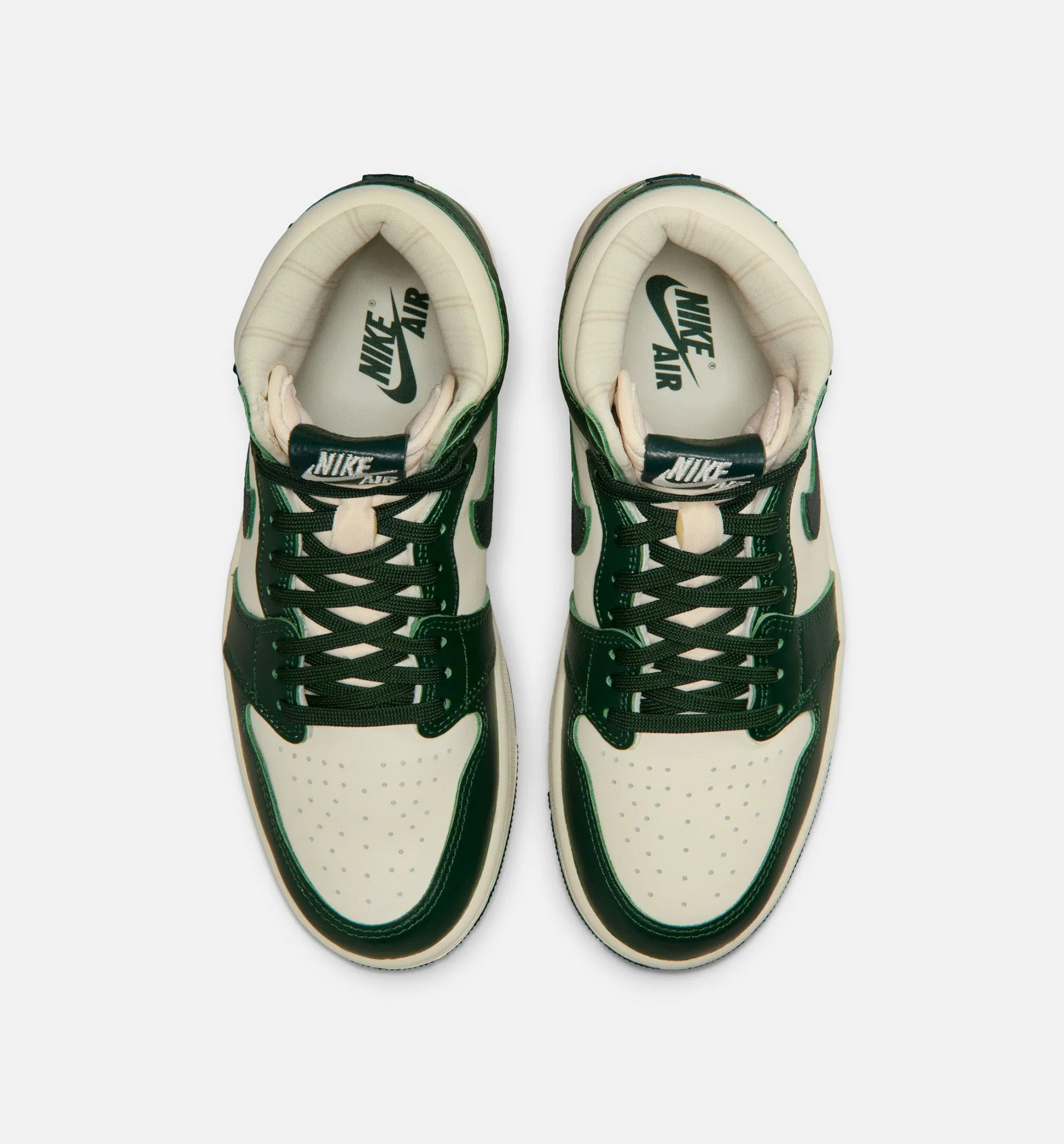 Air Jordan 1 Retro High OG Pro Green Womens Lifestyle Shoe - Pale Ivory/Pro Green/Fir/Coconut Milk Free Shipping sold by Nice Kicks Retail product image thumbnail 5