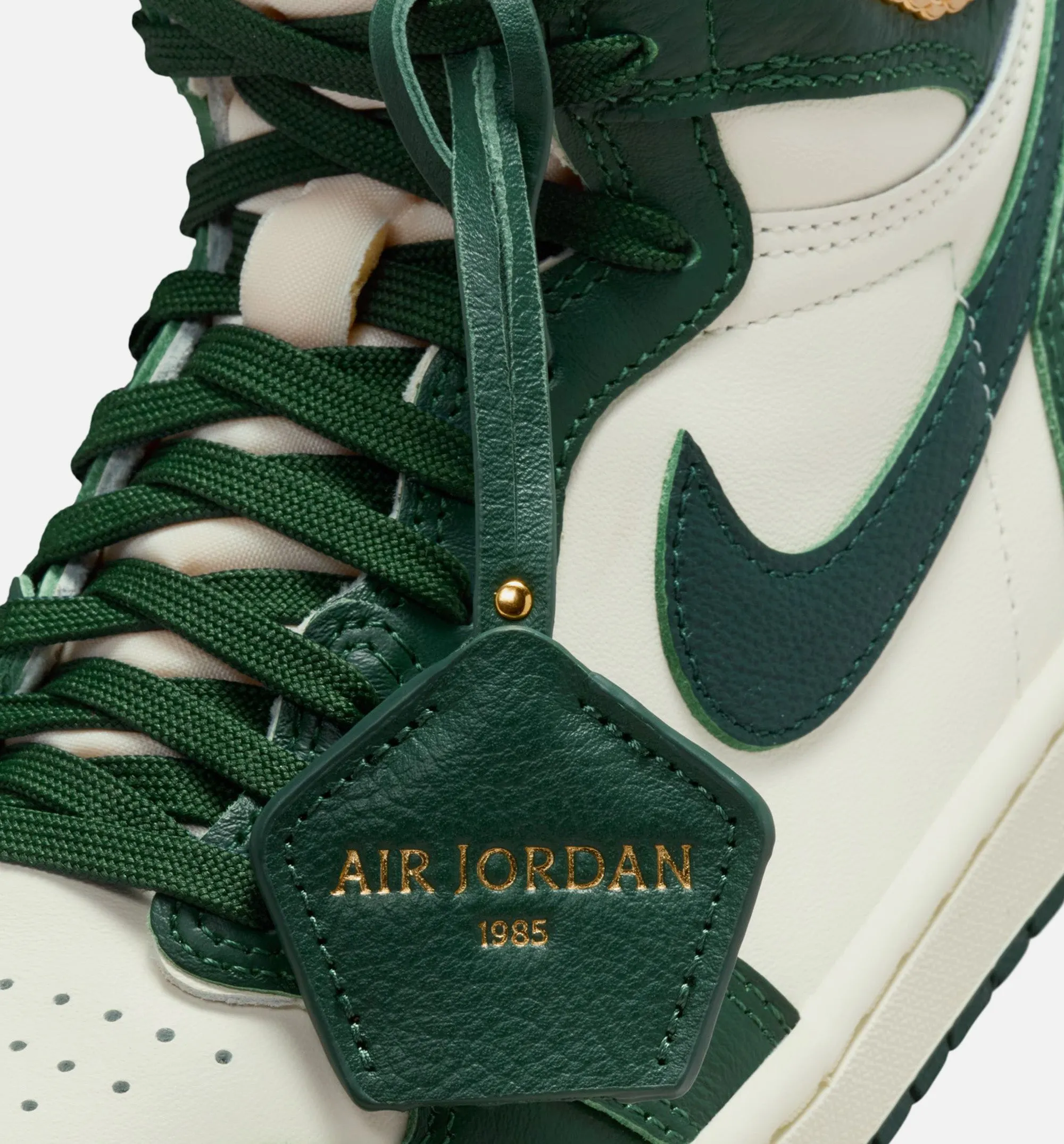 Air Jordan 1 Retro High OG Pro Green Womens Lifestyle Shoe - Pale Ivory/Pro Green/Fir/Coconut Milk Free Shipping sold by Nice Kicks Retail product image thumbnail 3