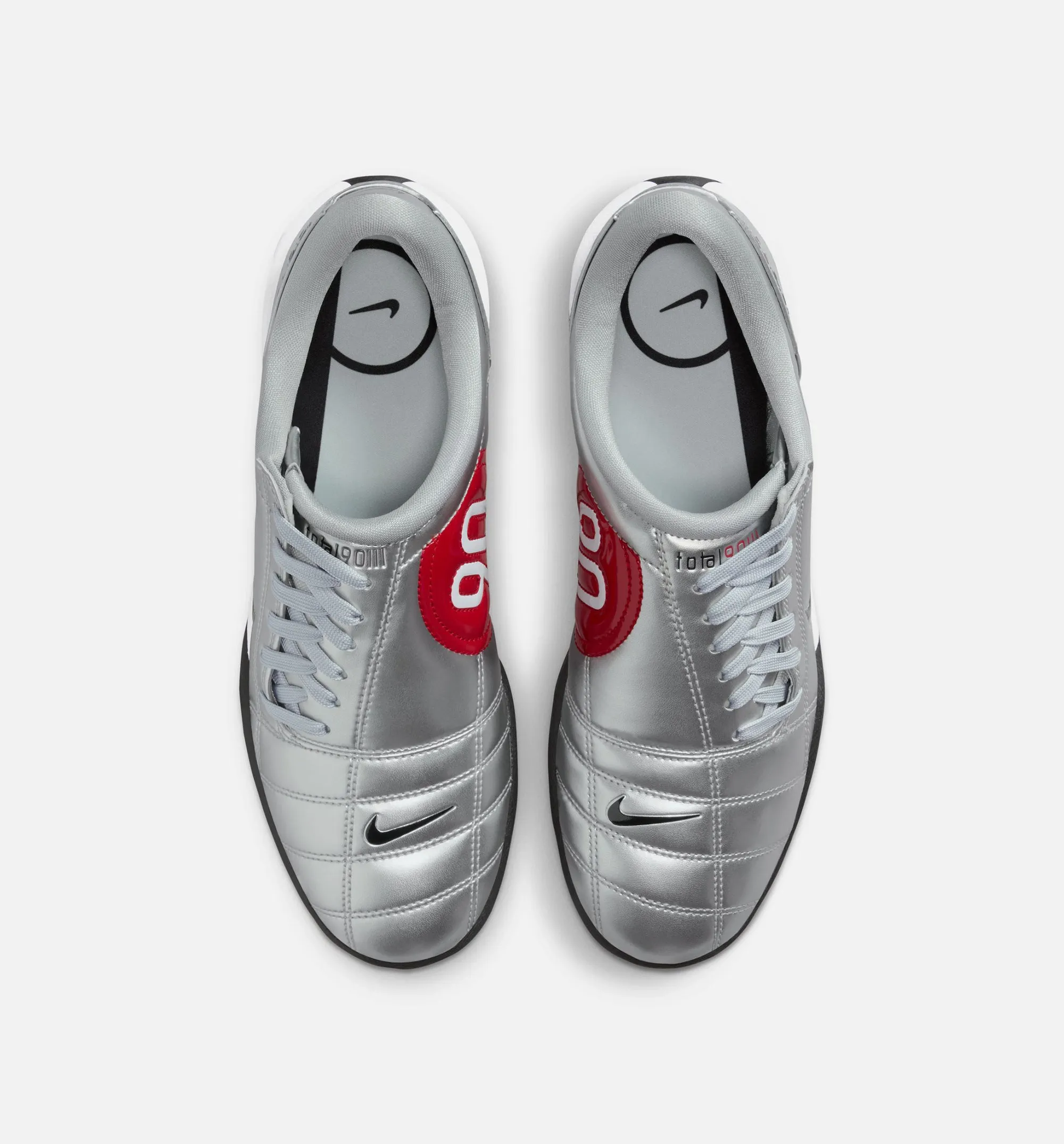 Total 90 Womens Lifestyle Shoe - Metallic Silver/University Red/White/Black sold by Nice Kicks Retail product image thumbnail 5