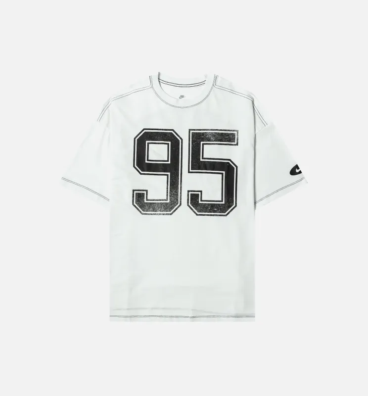 NSW 95 Oversized Womens Short Sleeve Shirt - White/Black made by Nike