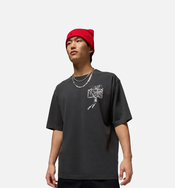 Brooklyn Oversized Graphic Mens Short Sleeve Shirt - Off Noir/Sail sold by Nice Kicks Retail