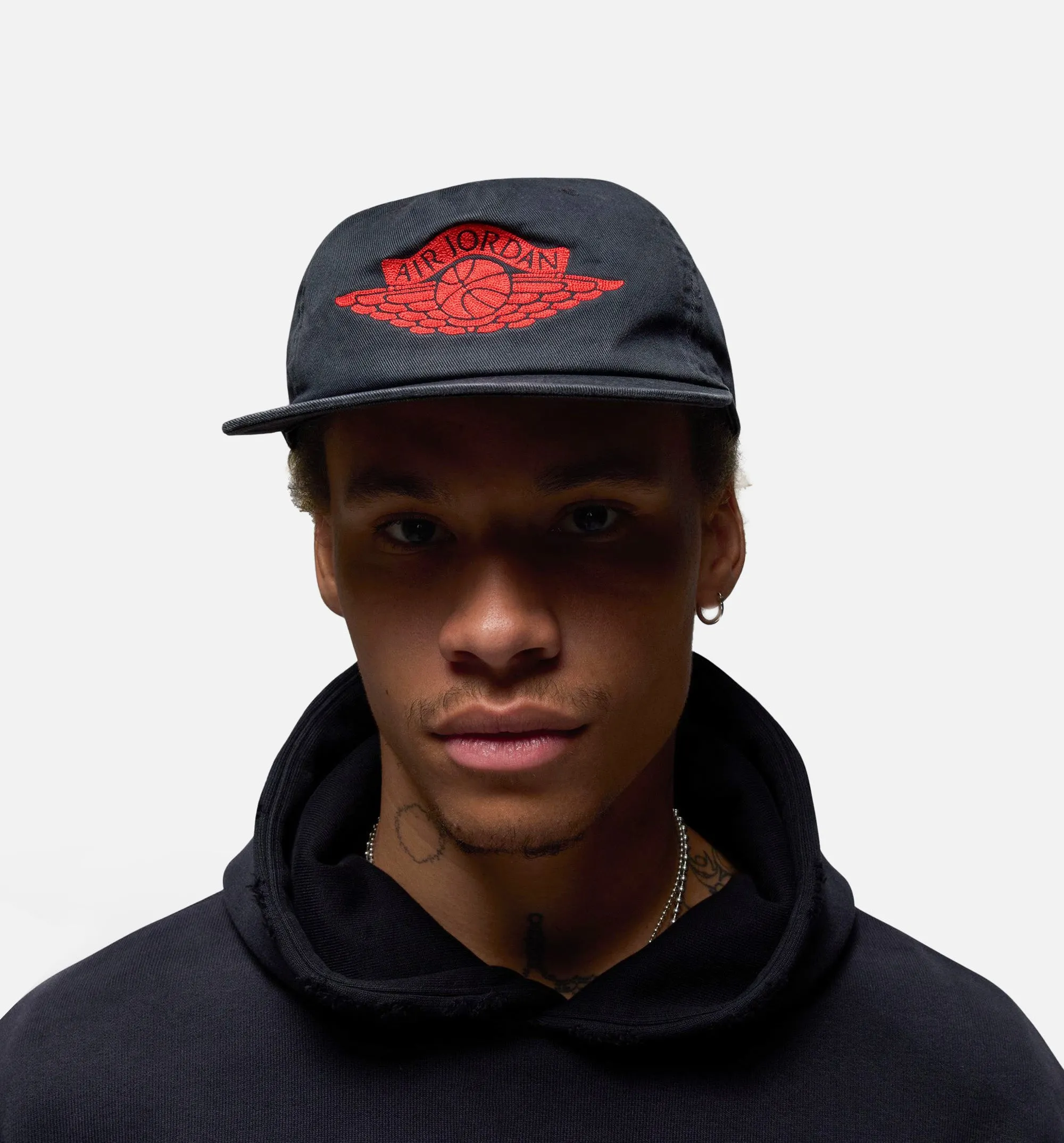 Rare Air Unstructured Washed Cap Mens Hat - Black/Red sold by Nice Kicks Retail