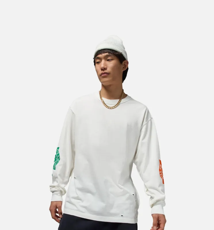 Rare Air Washed 85 Mens Long Sleeve - Sail/Brilliant Orange sold by Nice Kicks Retail