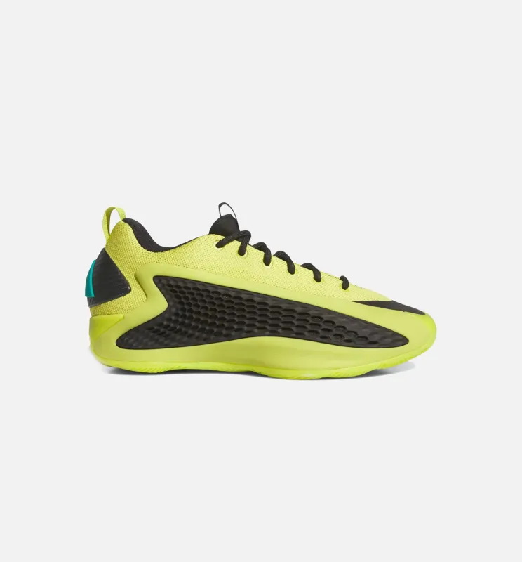 Anthony Edwards 1 Low Mens Basketball Shoe - Preloved Lime/Core Black/Pure Teal sold by Nice Kicks Retail