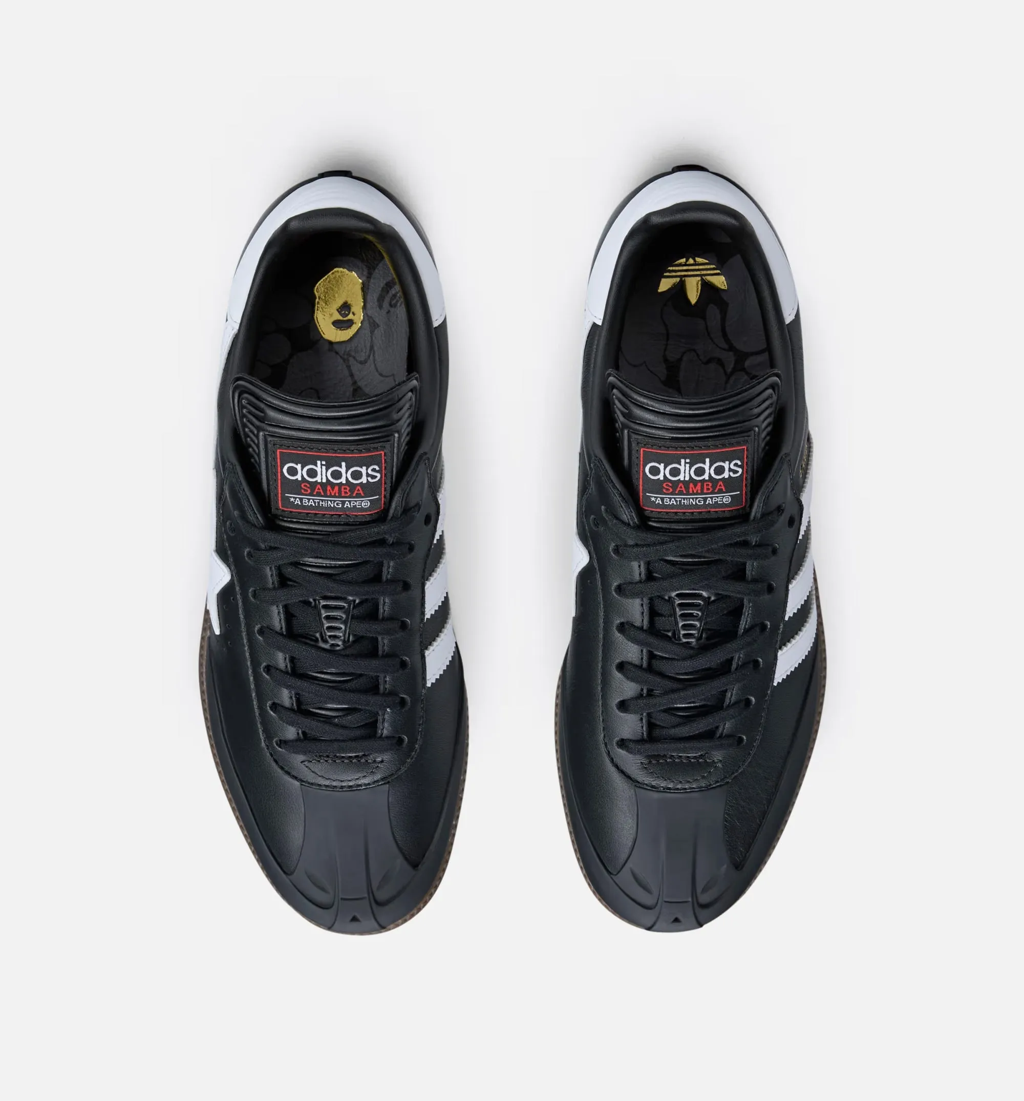 Samba Bape Mens Lifestyle Shoe - Core Black/Cloud White/Gum sold by Nice Kicks Retail product image thumbnail 4