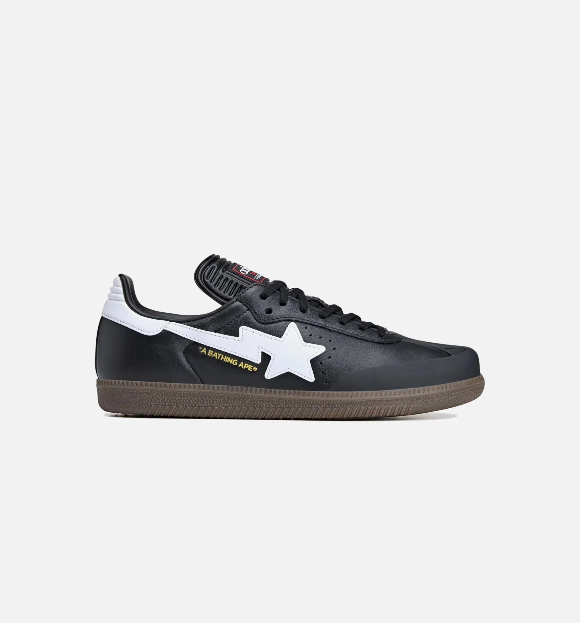 Samba Bape Mens Lifestyle Shoe - Core Black/Cloud White/Gum sold by Nice Kicks Retail