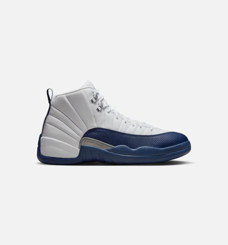 Air Jordan 12 Retro French Blue Mens Lifestyle Shoe - White/French Blue/Metallic Silver/Varsity Red made by Nice Kicks Retail