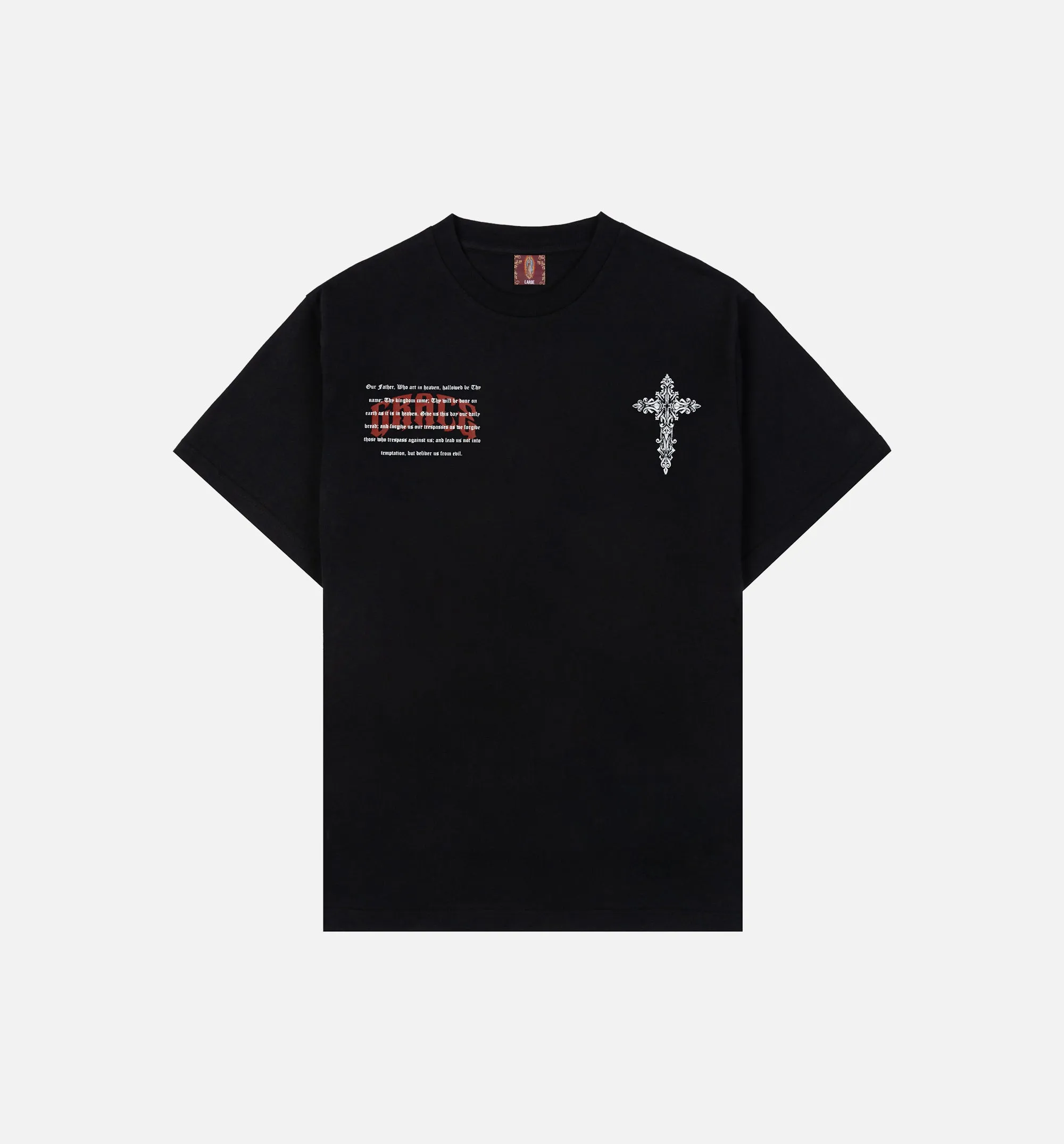 The Lady Of Guadalupe Mens Short Sleeve Shirt - Black/Cream sold by Nice Kicks Retail