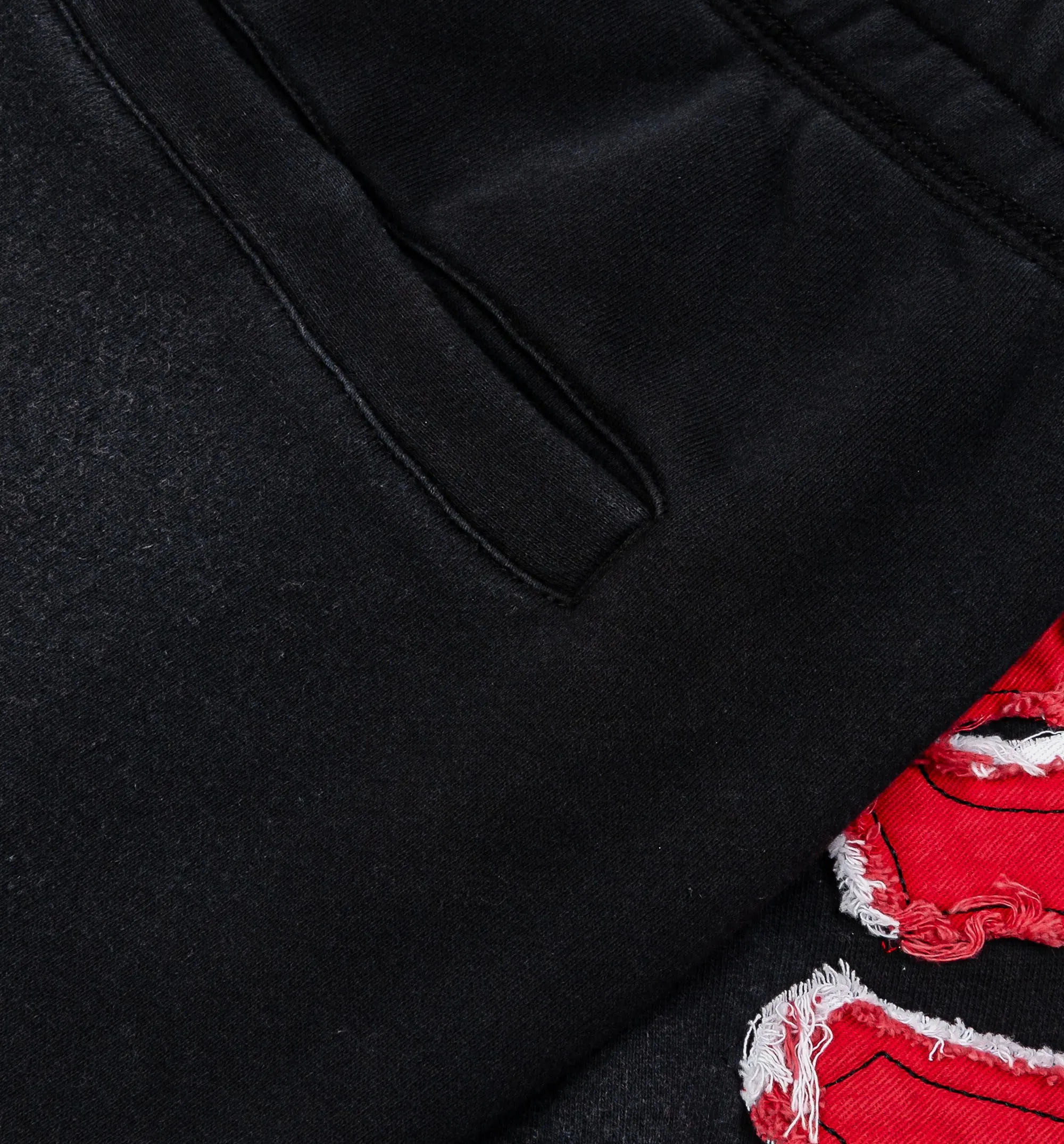 The Savior Straight Fleece Jogger Mens Pant - Black/Red sold by Nice Kicks Retail product image thumbnail 4