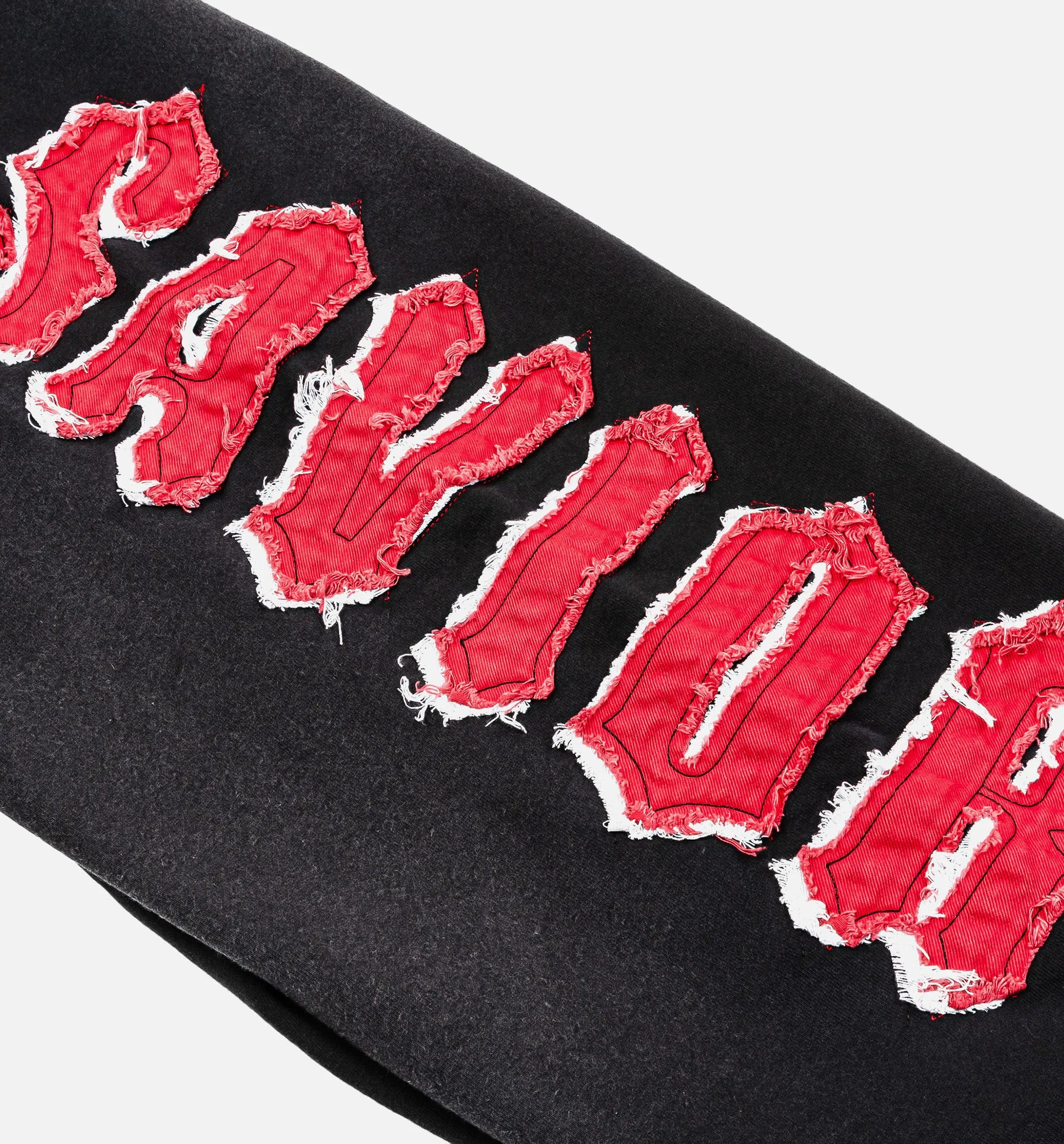 The Savior Straight Fleece Jogger Mens Pant - Black/Red sold by Nice Kicks Retail product image thumbnail 5