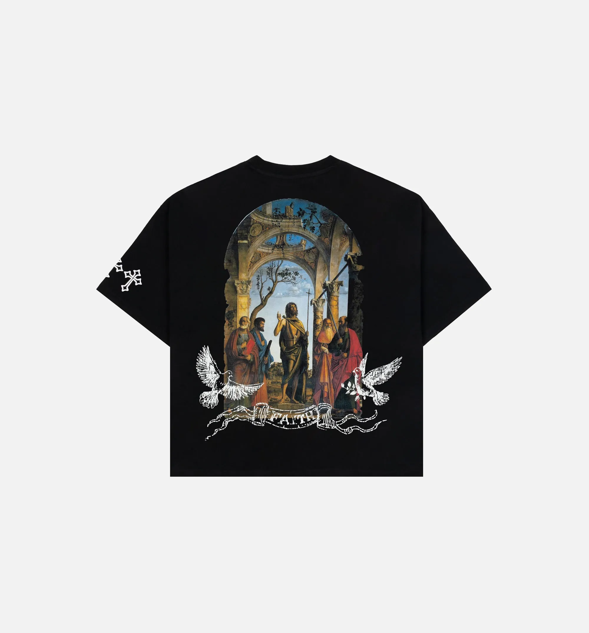 The Faith Mens Short Sleeve Shirt - Black/White sold by Nice Kicks Retail product image thumbnail 2