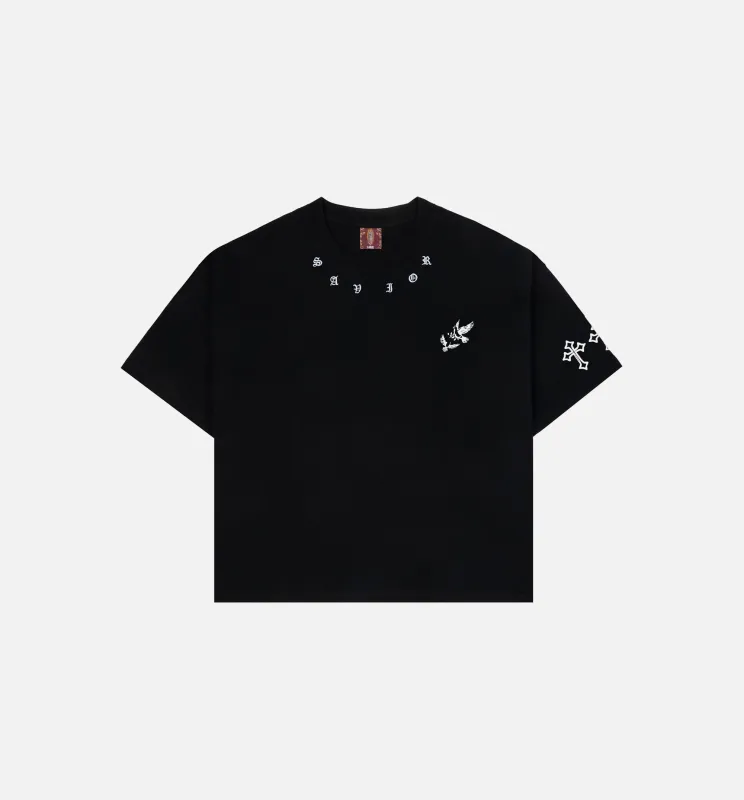 The Faith Mens Short Sleeve Shirt - Black/White made by Nice Kicks Retail