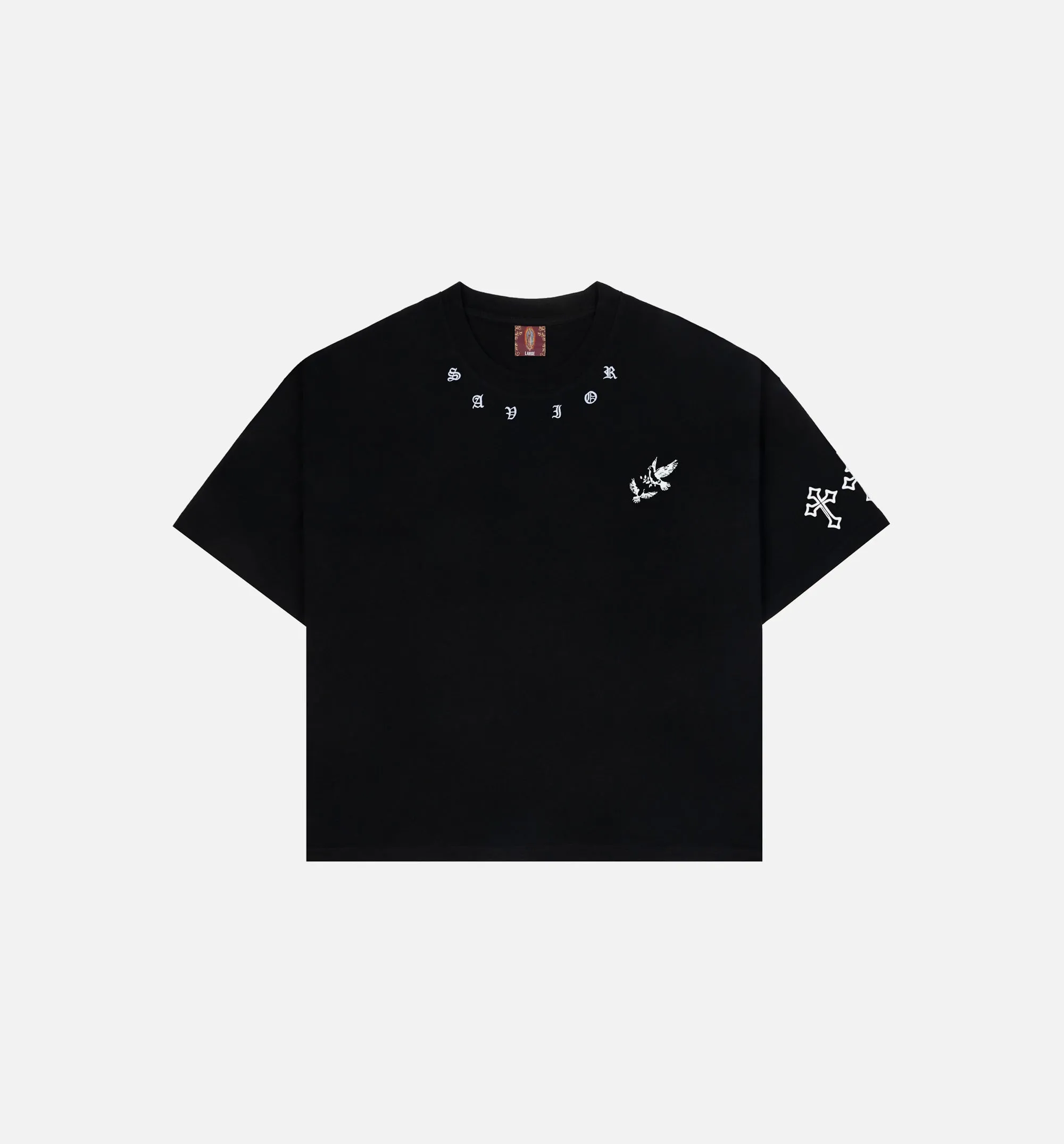 The Faith Mens Short Sleeve Shirt - Black/White sold by Nice Kicks Retail