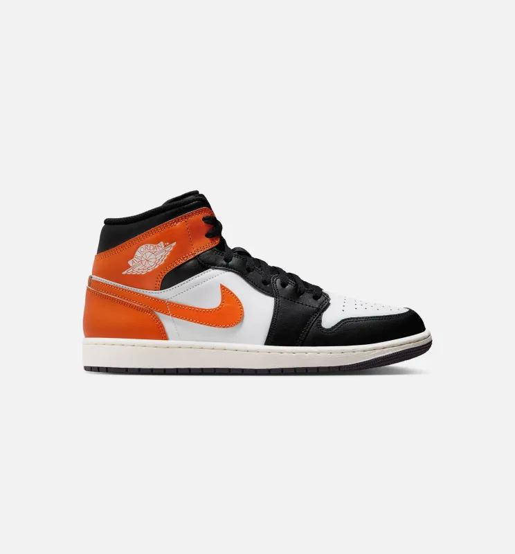 Air Jordan 1 Mid Mens Lifestyle Shoe - Starfish/White/Sail/Black sold by Nice Kicks Retail