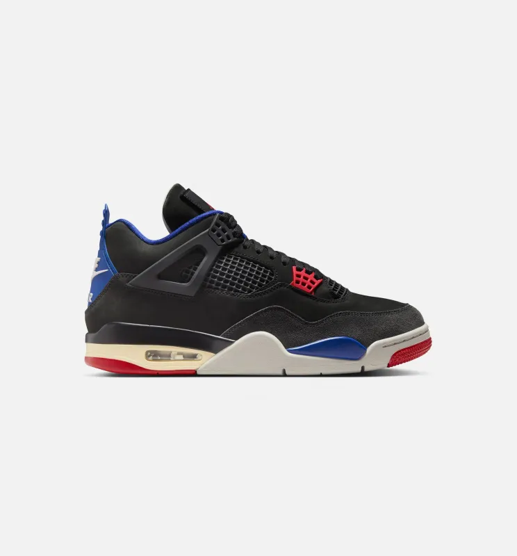 Air Jordan 4 Retro Rare Air Mens Lifestyle Shoe - Black/Fire Red/Deep Royal Blue sold by Nice Kicks Retail