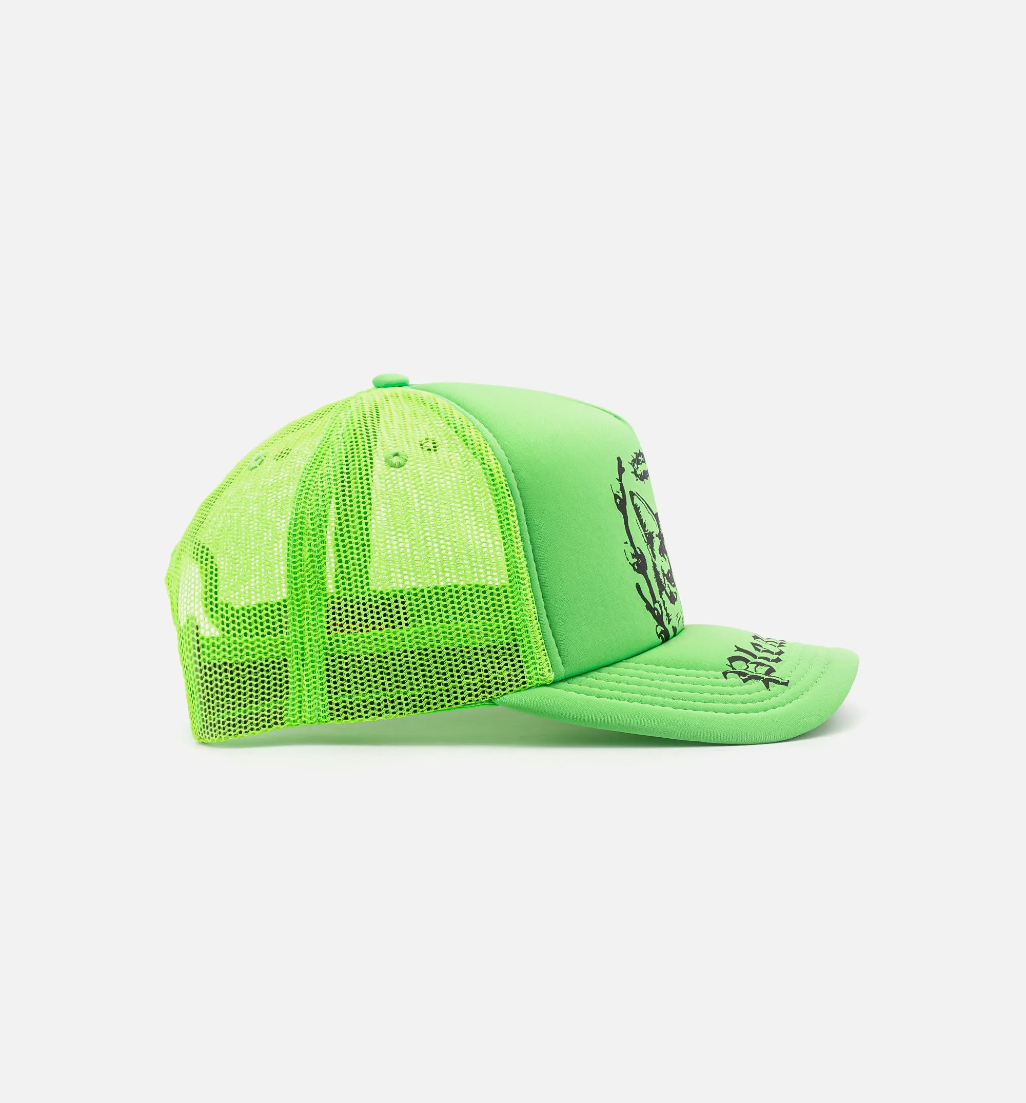 House Cat Trucker Mens Hat - Neon/Green sold by Nice Kicks Retail product image thumbnail 2
