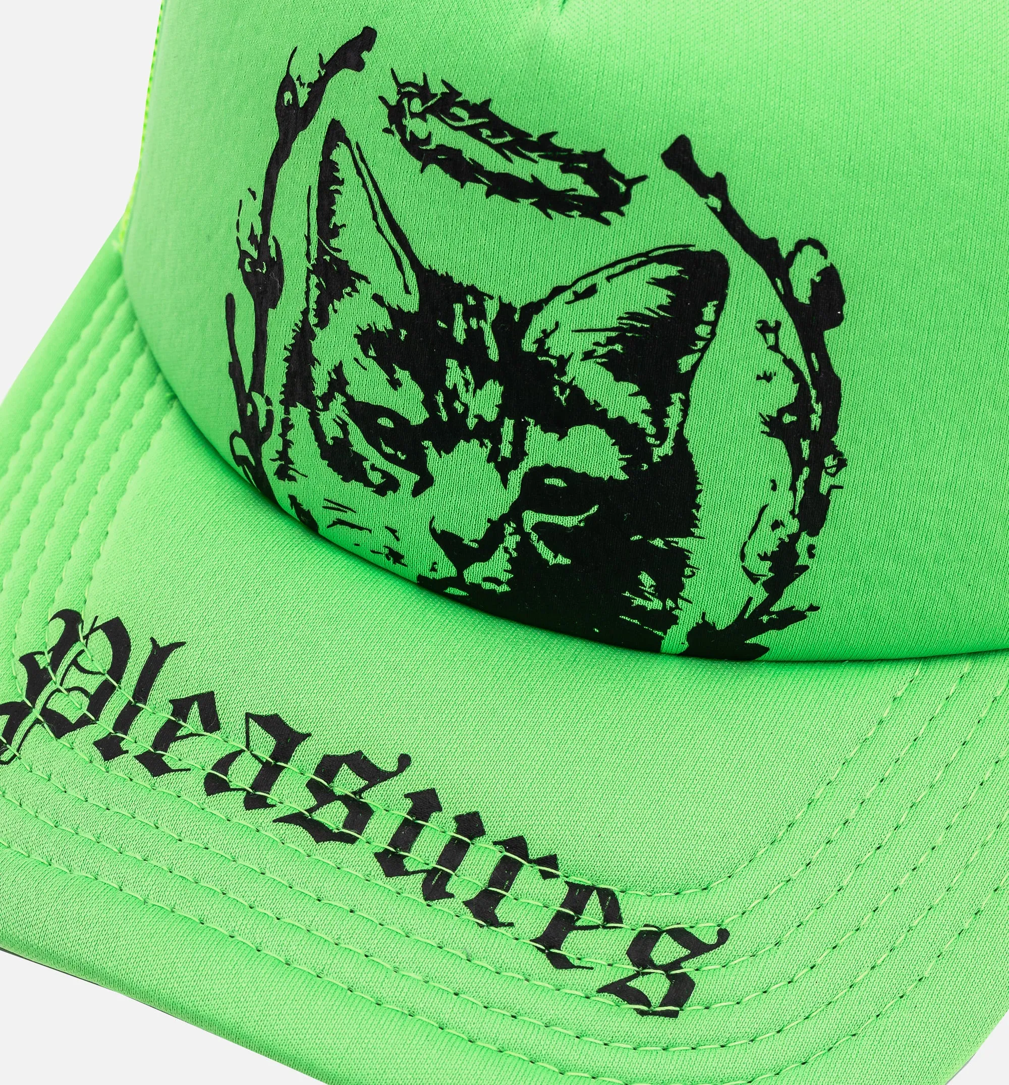 House Cat Trucker Mens Hat - Neon/Green sold by Nice Kicks Retail product image thumbnail 4