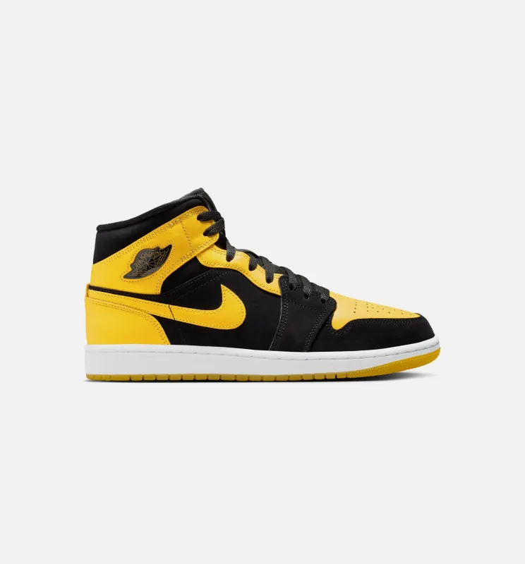 Air Jordan 1 Mid SE Mens Lifestyle Shoe -  Black/White/Varsity Maize sold by Nice Kicks Retail