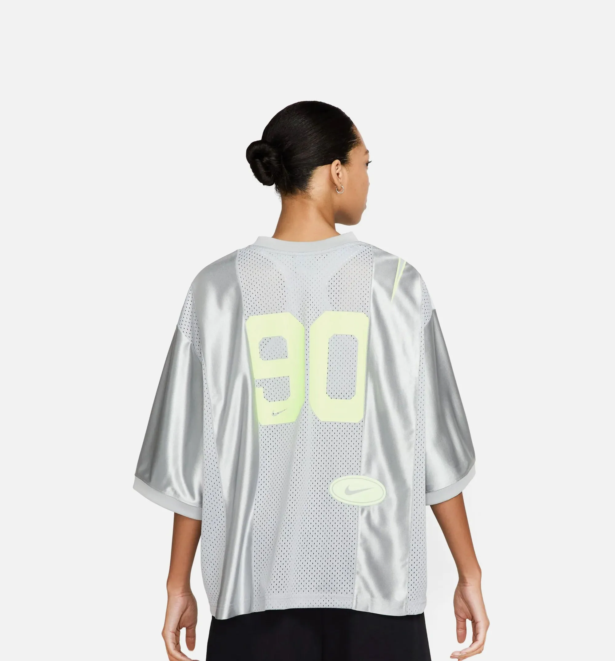 NSW Oversized Graphic Womens Jersey - Light Smoke Grey/Barely Volt sold by Nice Kicks Retail product image thumbnail 2