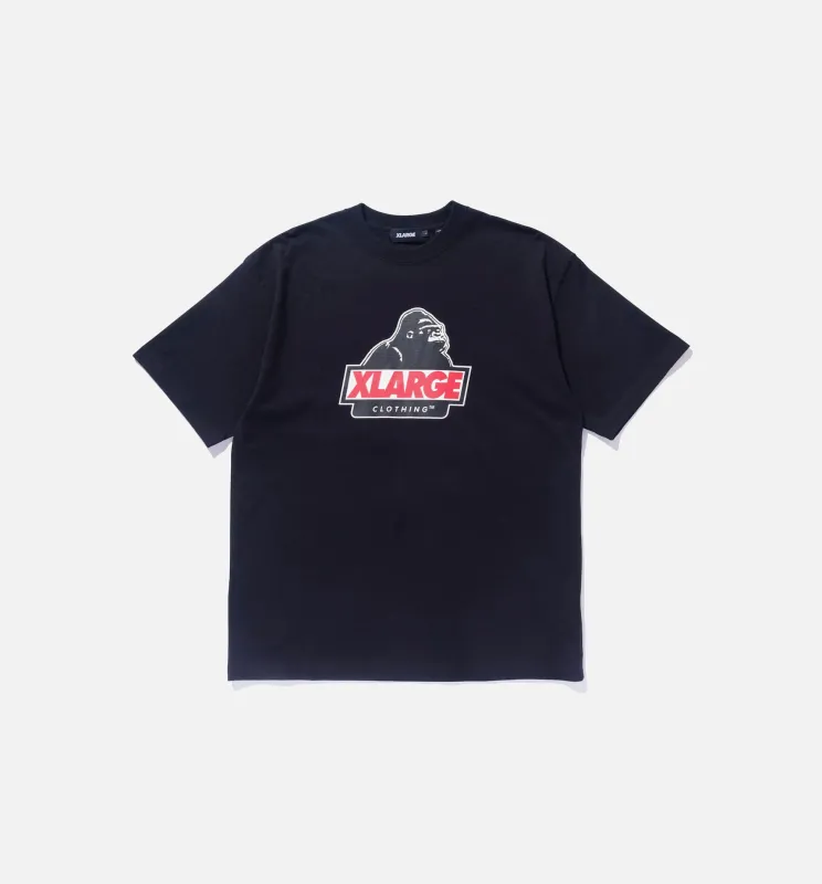 Slanted OG Logo Mens Short Sleeve Shirt - Black made by Nice Kicks Retail
