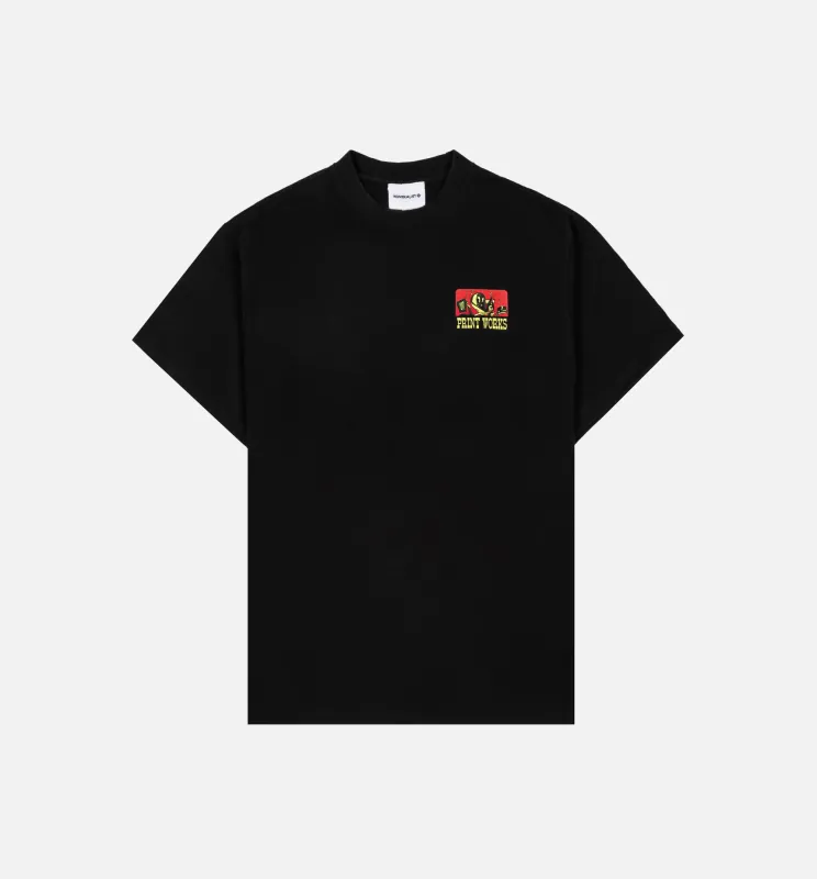The Works Logo Mens Short Sleeve Shirt - Black made by Nice Kicks Retail