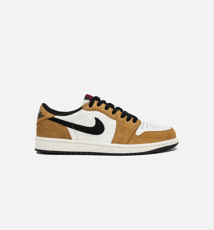 Air Jordan 1 Low OG Rookie Of The Year Mens Lifestyle Shoe - Sail/Black/Golden Harvest/Gym Red sold by Nice Kicks Retail
