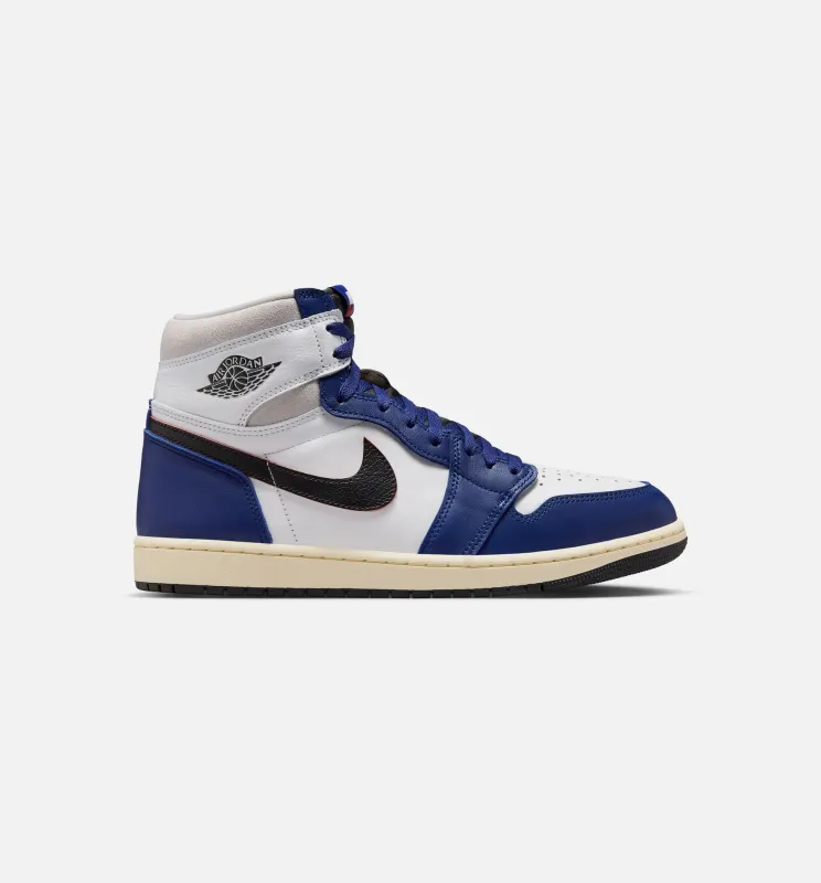 Air Jordan 1 Retro High OG Rare Air Deep Royal Blue Mens Lifestyle Shoe - White/Black/Neutral Grey/Deep Royal Blue sold by Nice Kicks Retail