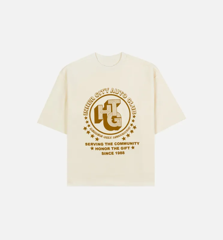 A Spring Association Mens Short Sleeve Shirt - White made by Nice Kicks Retail