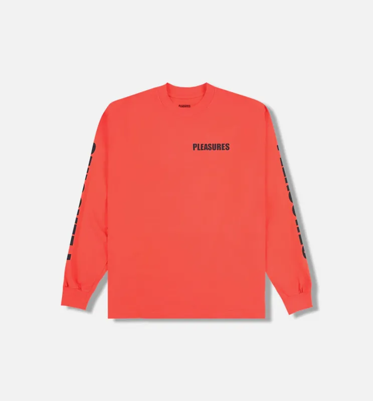 Impact Staff Mens Long Sleeve Shirt - Orange made by Pleasures