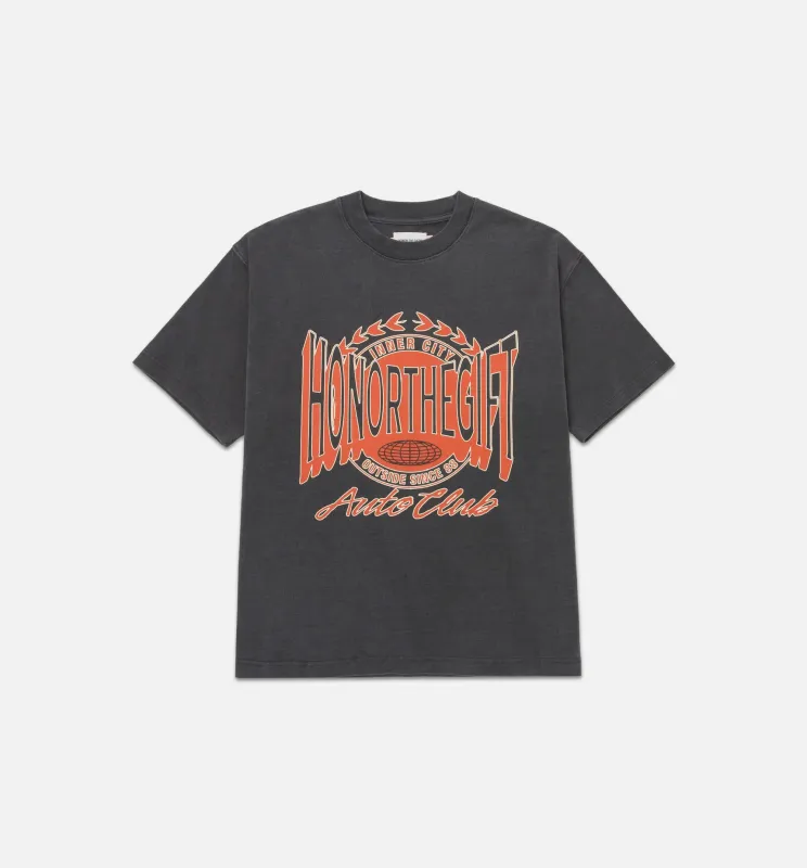 Honor Club Mens Short Sleeve Shirt - Grey/Orange made by Nice Kicks Retail