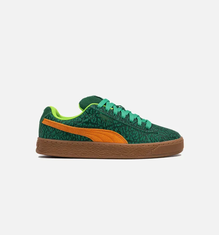Suede XL x TMNT Mens Lifestyle Shoe - Vine/Green/Gum made by Puma