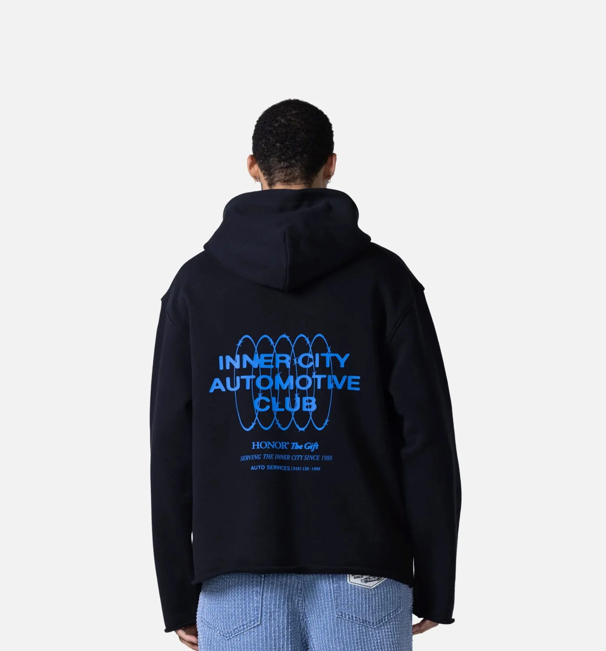 Speedbike Pullover Mens Hoodie - Black/Pink sold by Nice Kicks Retail product image thumbnail 2