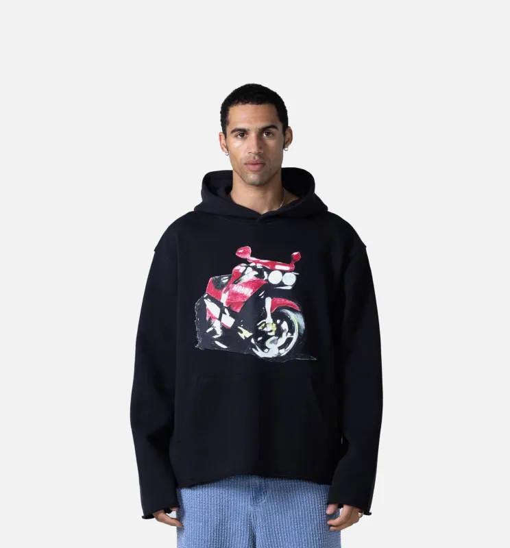 Speedbike Pullover Mens Hoodie - Black/Pink sold by Nice Kicks Retail