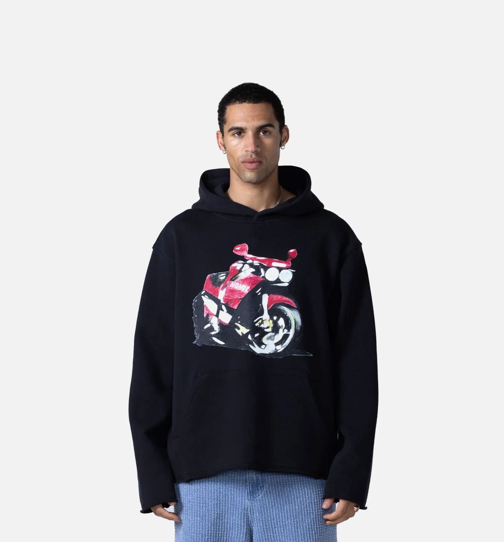 Speedbike Pullover Mens Hoodie - Black/Pink sold by Nice Kicks Retail