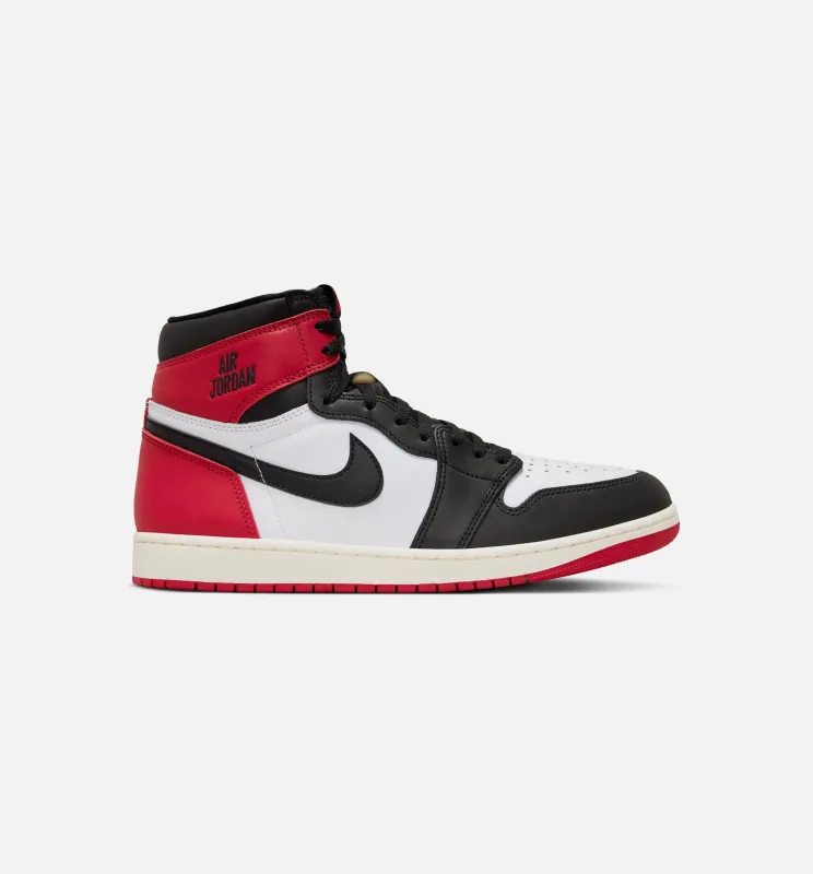 Air Jordan 1 Retro High OG Black Toe Mens Lifestyle Shoe - White/Black/Varsity Red/Sail sold by Nice Kicks Retail