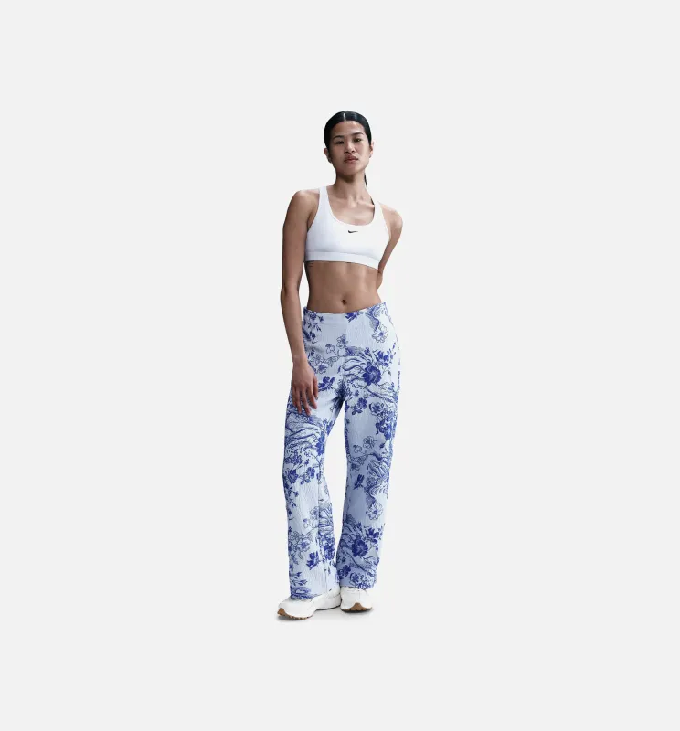 Mid Rise Jacquard Womens Track Pants - White/Hyper Royal made by Nike