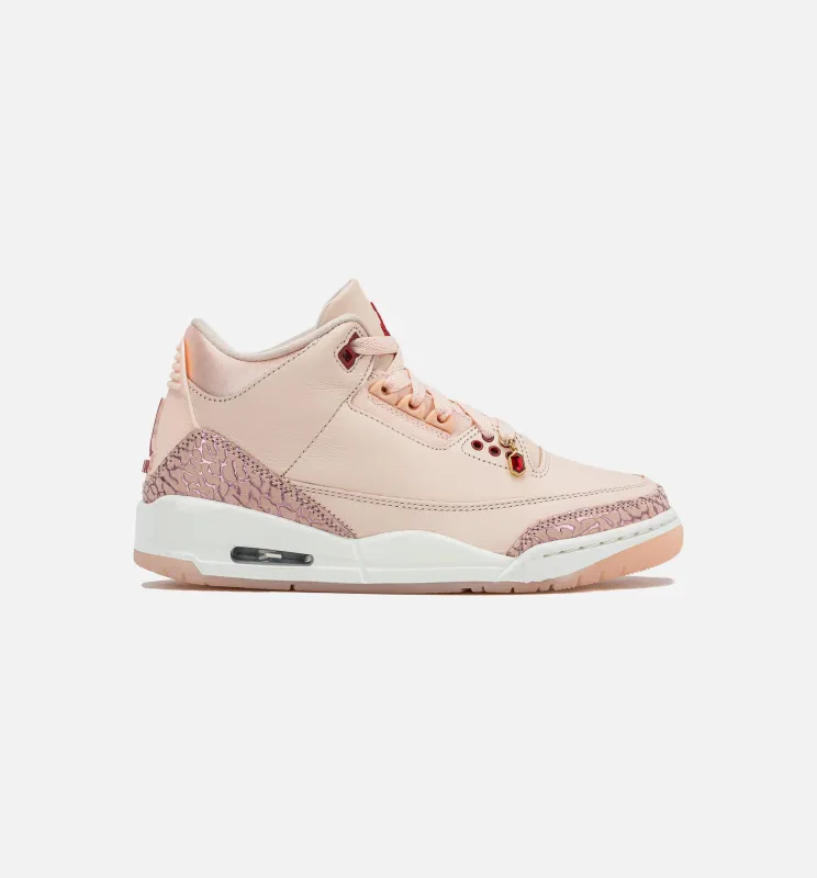 Air Jordan 3 Retro Treat Yourself Womens Lifestyle Shoe - Washed Coral/Gym Red/Sail sold by Nice Kicks Retail