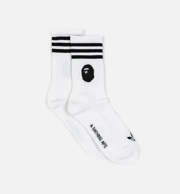 Bape Dame 9 Mens Socks - Black/White made by Adidas