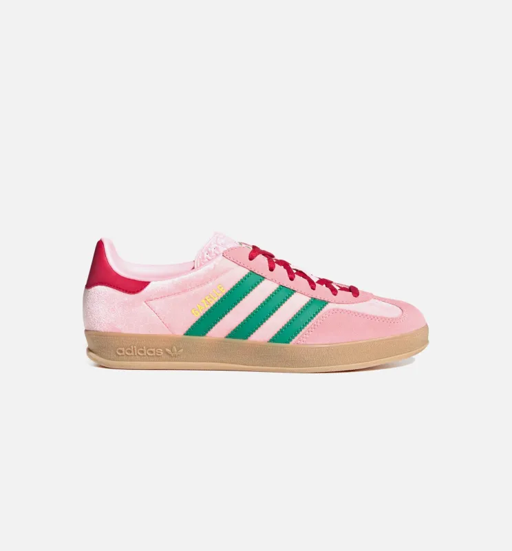 Gazelle Indoor Womens Lifestyle Shoe - Court Green/Glow Pink/Gum sold by Nice Kicks Retail