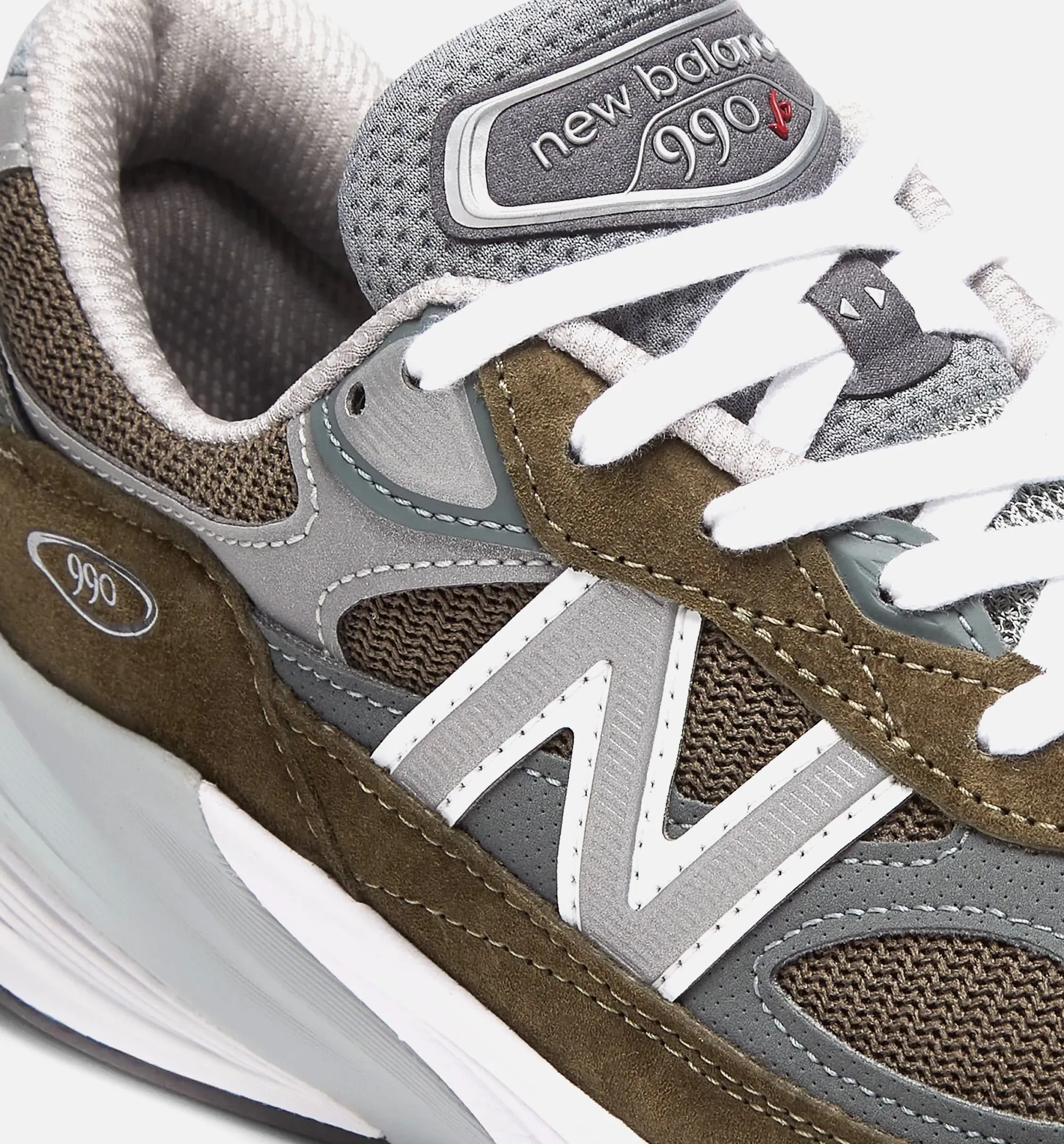 990 V6 Made In Usa Olive Mens Lifestyle Shoe - Olive/Grey sold by Nice Kicks Retail product image thumbnail 2