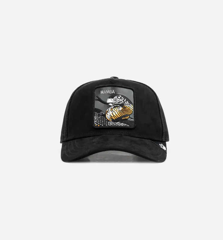 Mamba Suede Trucker Mens Hat - Black made by Goorin Bros